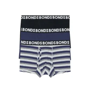 12 X Bonds Mens Everyday Trunks Underwear Black / Navy / Grey Undies