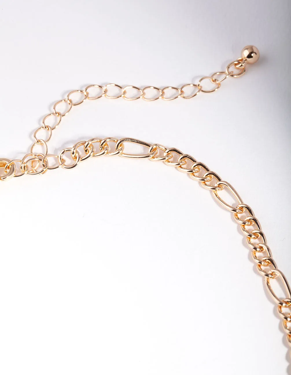 Gold Curb Chain Choker