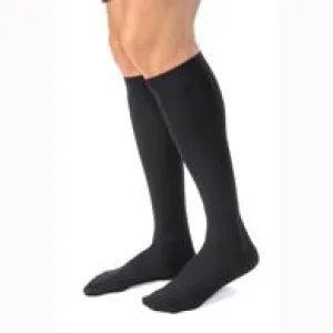 Jobst For Men Casual Knee-High, 30-40, Closed, Navy, Medium