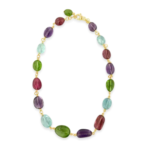 Multi-gemstone Bead Necklace