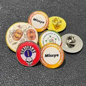 Shirley Custom 10pcs/lot epoxy pins custom company logo /photo/name personalized metal badges lapel pins