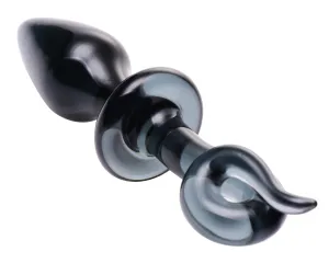 Swine Pig Tail Glass Anal Plug