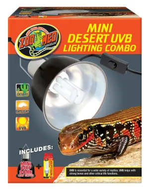 Zoo Med Mini Desert UVB Lighting Combo